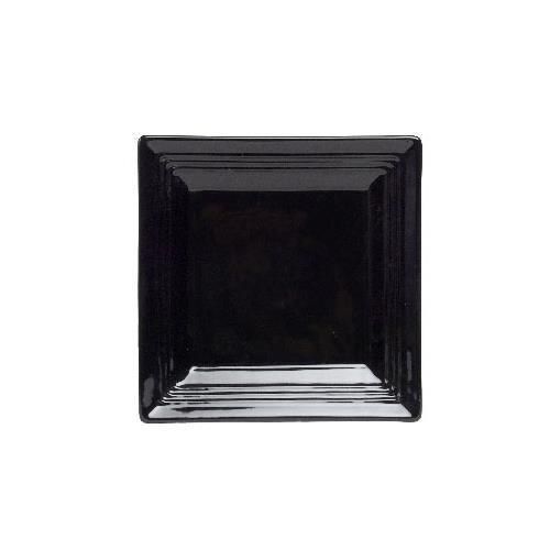 New Tuxton CBH-0845 Plate, 8-1/2&#034;, Square, Concentrix Black