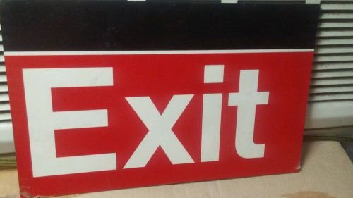 Exit sign 12&#034; X 7-1/2&#034; heavy duty aluminum - New