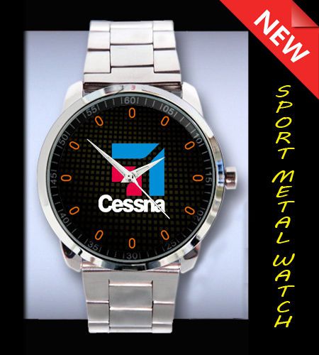 Cessna Aviation company New Design Logo On Sport Metal Watch