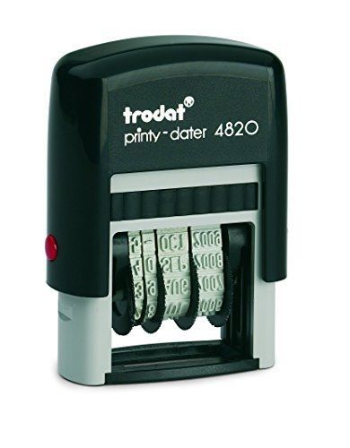 Printy Trodat 4820 Self-inking Dater with Red Ink
