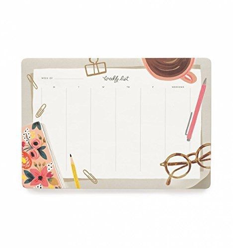 Rifle Paper Co. Desktop Weekly Planner Desk Pad Mouse Pad