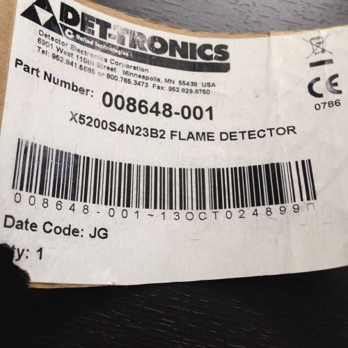 DET-TRONICS  X5200S4N23B2 , P/N: 008648-001 Flame Detector NEW