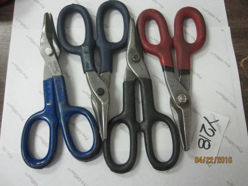 Lot of 3 midwest snips duckbill tinner 7 in. &amp;1 prosnip 207 all made in the usa for sale