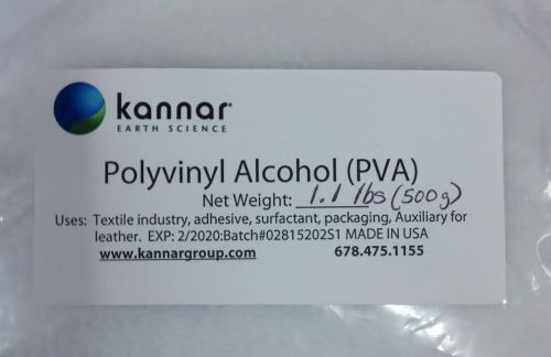 500g 1.1 lbs Polyvinyl Alcohol (PVA) Fine Powder  **CHEAP**
