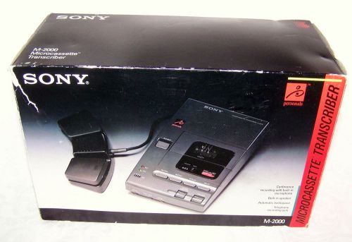 Sony M-2000 Microcassette Transcriber &#034;Sold for Parts or Repair&#034;