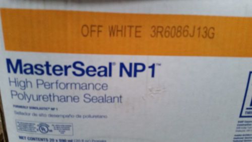 LOT OF 20 BASF MasterSeal NP 1 Polyurethane Sealant Sausage OFF WHITE CAULK