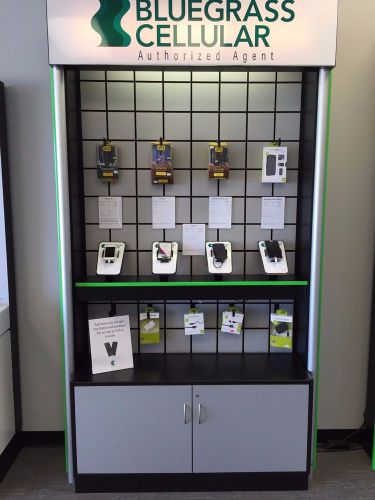 Cell Phone Display Fixtures with Point of Sale Counter