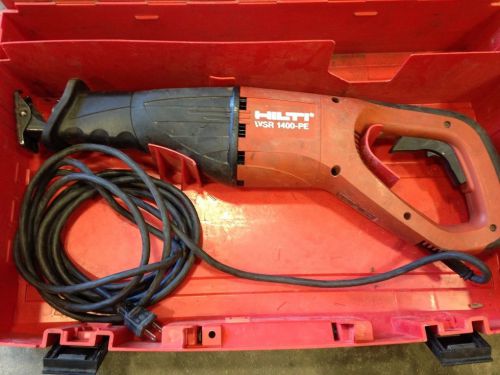 HILTI WSR 1400PE Recipricating Saw Sawzall with Case Tested Works Great