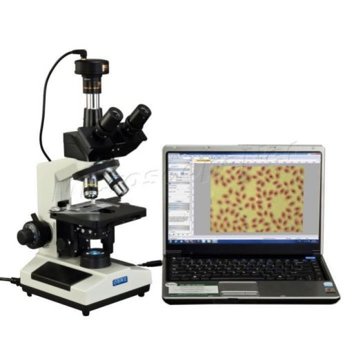 Trinocular laboratory clinic led phase contrast microscope+5mp digital camera for sale