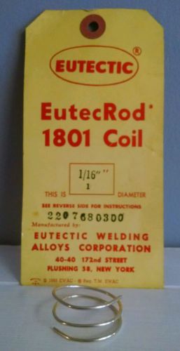 Silver brazing wire solder 51% 1/16&#034; one eighth troy oz eutectic eutec rod 1801 for sale