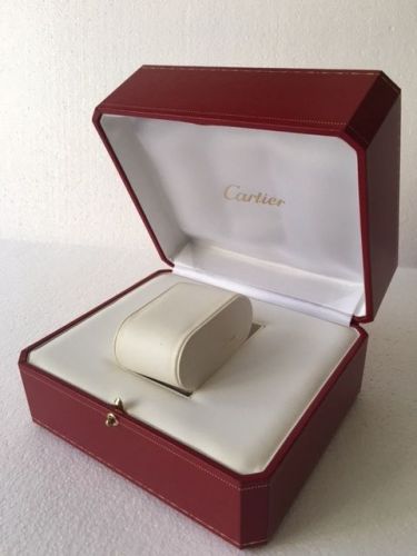 Cartier Vintage Red watch box&#034; Damage&#034;condition without white outer cover= Box5