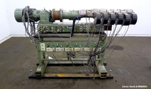 Used- Berstoff 25mm Twin Screw Extruder, Model ZE25. Co-rotating side by side sc