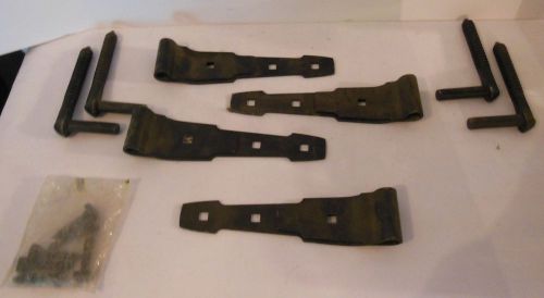 4 stanley s760-861 / s760-860 8 inch ornamental black gate strap hinges for sale