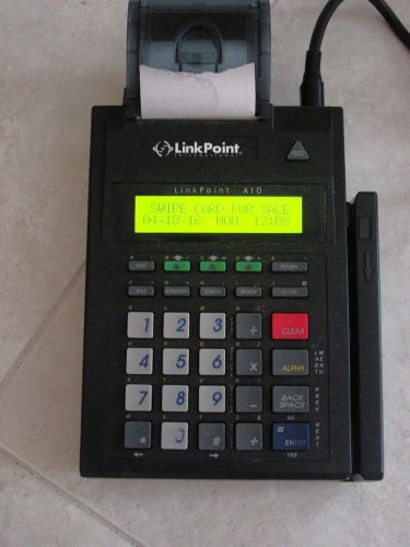 LinkPoint A10 Credit Card reader with power supply - receives power