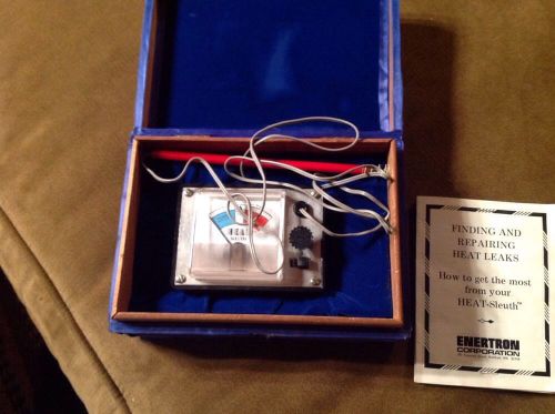 Vintage Heat Sleuth Detector, Velvet Box With Instructions - Enertron HS-100
