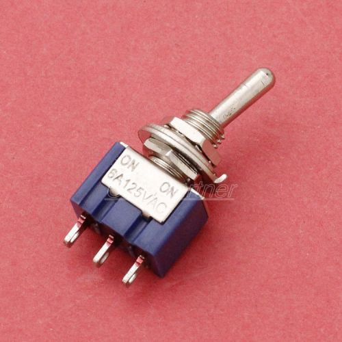 5pcs MTS-102 3-Pin 6A 125V/3A 250V AC Mini Toggle Switches