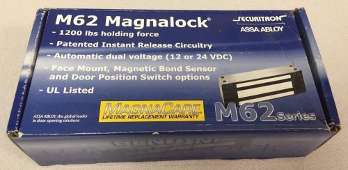 Securitron M62FD Magnalock - Face Drilled - Door Position Switch (DPS) - 1200 lb