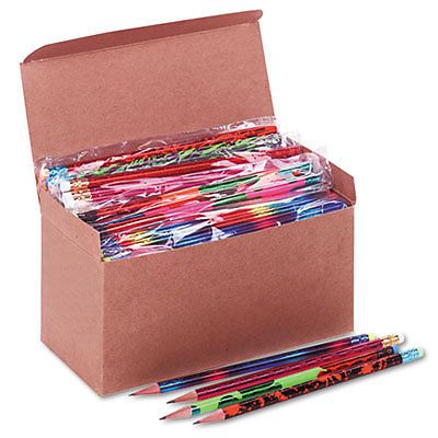 Woodcase Pencil, Treasure Assortment, HB #2, 144/Box, 1 Box, 144 Each per Box