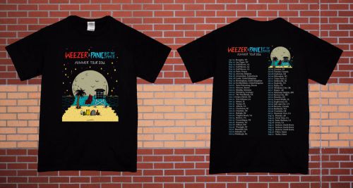 Weezer Panic! At The Disco Tour 2016 Bate Black T-Shirts Tee Shirt Size S - 5XL