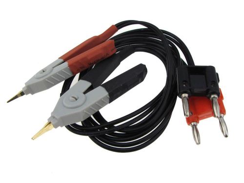 LCR Meter Cable w/  Banana Plug Connectors kelvin clip SMD A3-6