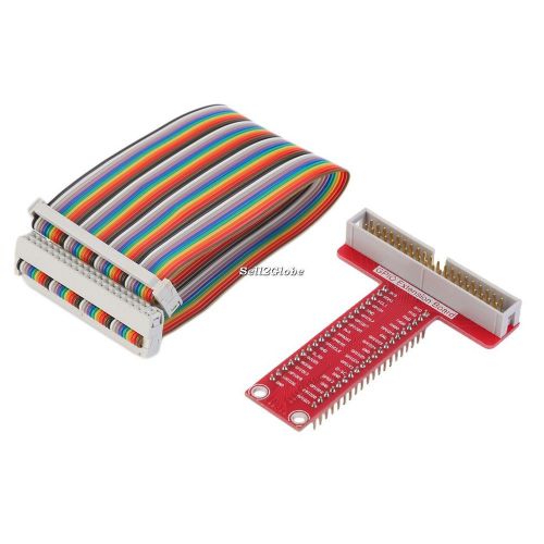 T-Shaped Breakout Expansion Board + GPIO Cable for Raspberry Pi B+ Pi 2 G8