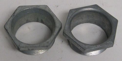 Sgp galvanized steel 2-1/2&#034; hex bushings pair nnb for sale