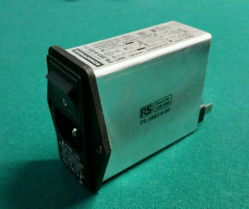 Schaffner FN393-6-05-11 filtered power entry module switch