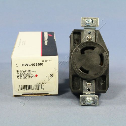 Cooper L10-30 Locking Receptacle Twist Lock Outlet L10-30R 30A 125/250V CWL1030R