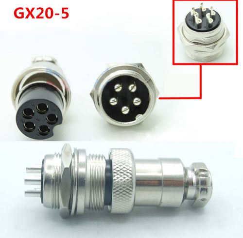 1 sets m/f xlr plug 5-pin aviation plug ?20mm audio cable chassis mount chassis for sale