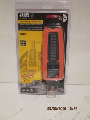 Klein tools et200 600v electronic voltage/continuity tester, free shipping nisp! for sale
