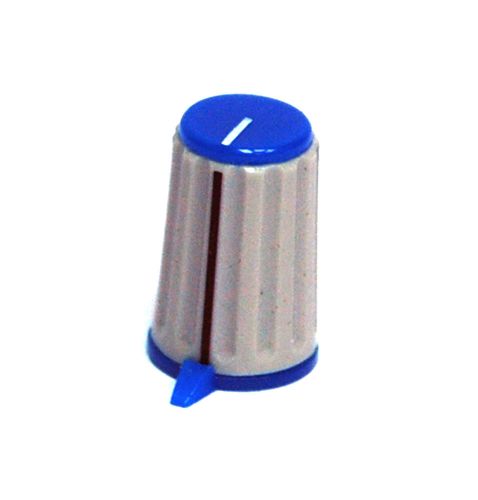 50pc Plastic Blue Color Screw Knob RN-110GH Size=?10.5x15.8mm Hole=?3.2mm  RoHS