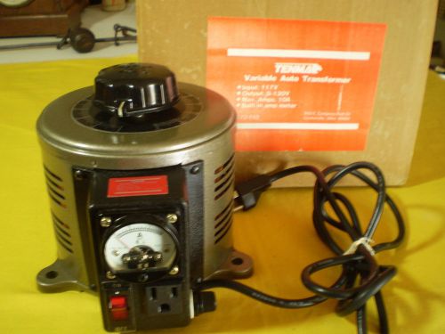 Tenma 72-110 Variable Auto Transformer 10 amps, Fuse Protected, w/ Amp Meter
