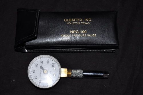 Clemtex NPG-100 Needle Pressure Gauge 0-160 psi 352-02