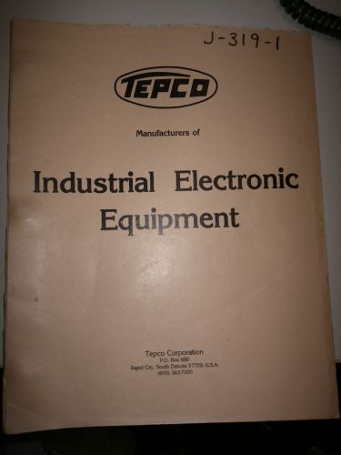 Tepco J-31901 FM Amp Manual - Very Clean - Marti, Moseley, Radio