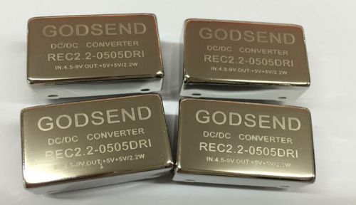 high quality dc/dc converter module REC2.2-0505DRI GODSEND dual output 5V 2.2W