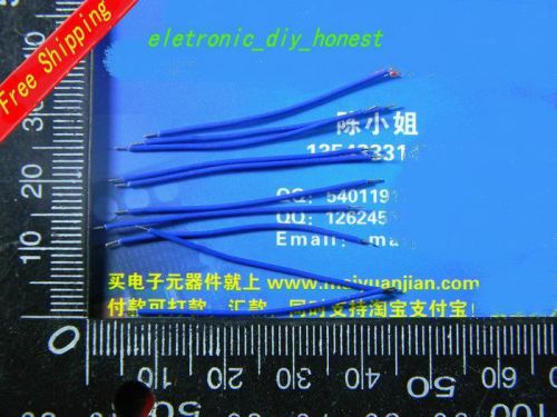 100pcs Blue double tinning line length 40mm eletronic cable #CH202