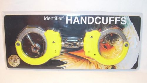 Asp 56102 police law enforcement tactical identifier chain handcuffs yellow for sale