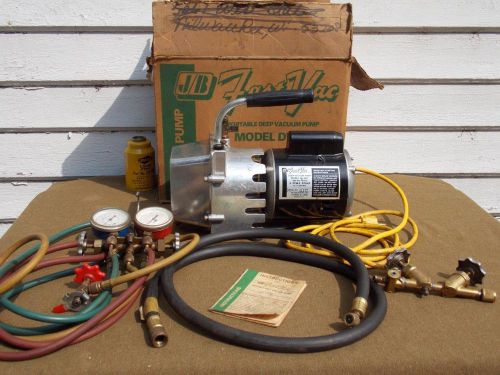 J/b fast vac deep vacuum pump dv-85c 3 cfm 2 stage auto air conditioning extras for sale