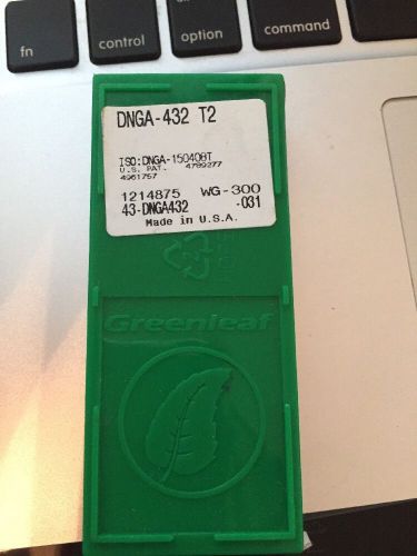 Greenleaf dnga432 t2 ceramic turning insert. 5 pcs. for sale