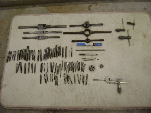 MACHINING TOOLS TAP &amp; DIE WRENCHES &amp; LOT OF TAPS, SOME VINTAGE