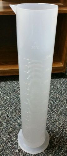 Brand new graduated 100ml plastic cylinder with pour spout polypropylene for sale