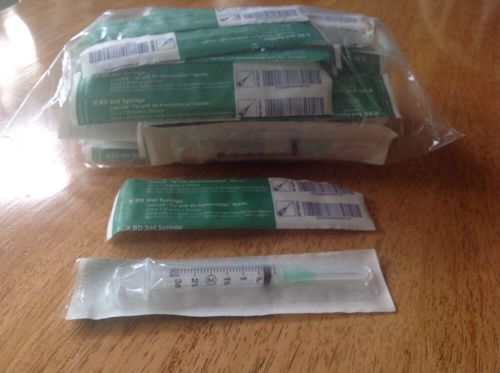 BD 3ml syringe, Sealed, LOT OF 37