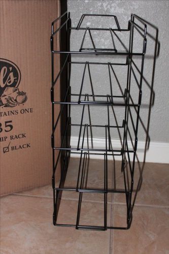 NEW GEHL&#039;S 5 Tier Shelf Counter Top Snack Potato Chip Display Rack Black