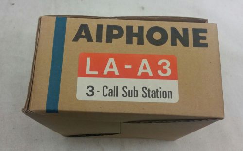 Aiphone LA-A3 3-Call sub Station Intercom NEW