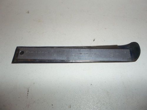 BROWN &amp; SHARPE 6&#034; RULE SCALE 1/8&#034; 1/16&#034; 1/32&#034; 1/64&#034; READINGS MADE IN U.S.A.