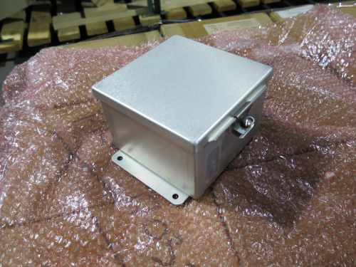 6 x 6 x 4 Aluminum  Electrical Enclosure With Safety Cutout Unused