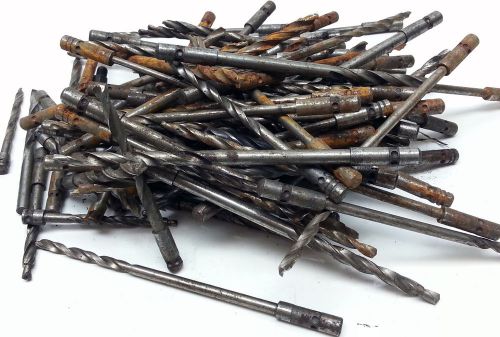 5 lbs of machine shop or military assorted sizes drill bits few slightly rusty