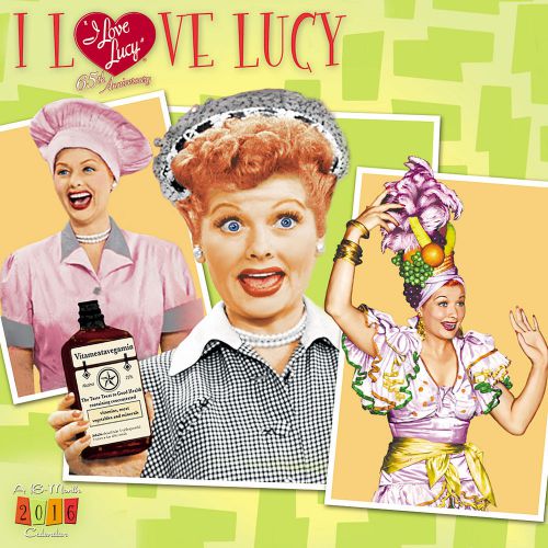 NEW I Love Lucy 2016 Wall Calendar 16-Month Lucille Ball 65th Anniversary