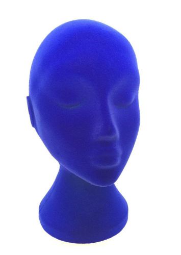 Female Velvet Mannequin Head for Model Glass Wig Cap Display High Quality &#039;Blue&#039;