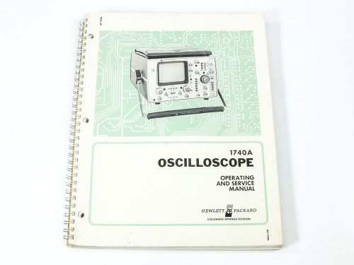 Oscilloscope Operating and Service Manual - HP 1740A